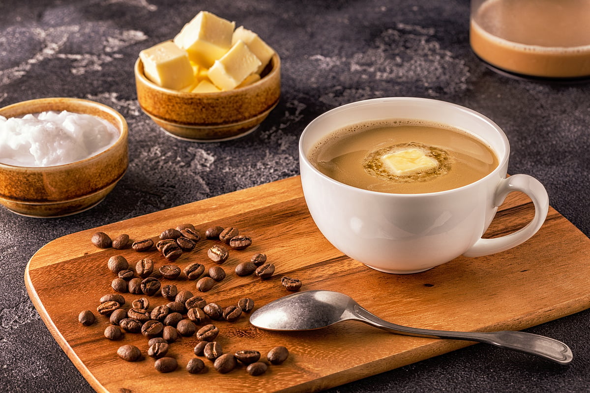 Butter coffee of bulletproof coffee