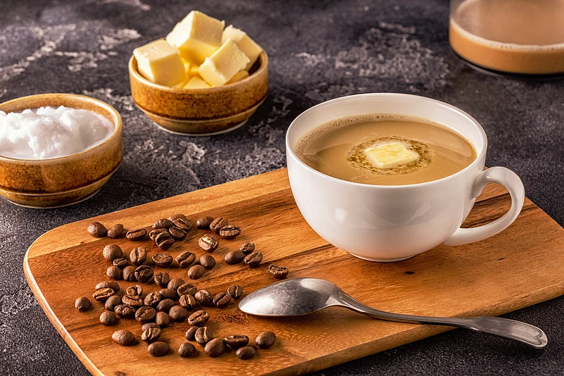 Butter coffee of bulletproof coffee