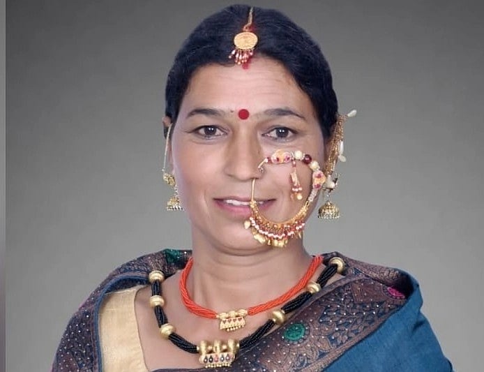 Sushila Devi Rana, Raithal Sarpanch, in traditional jewellery