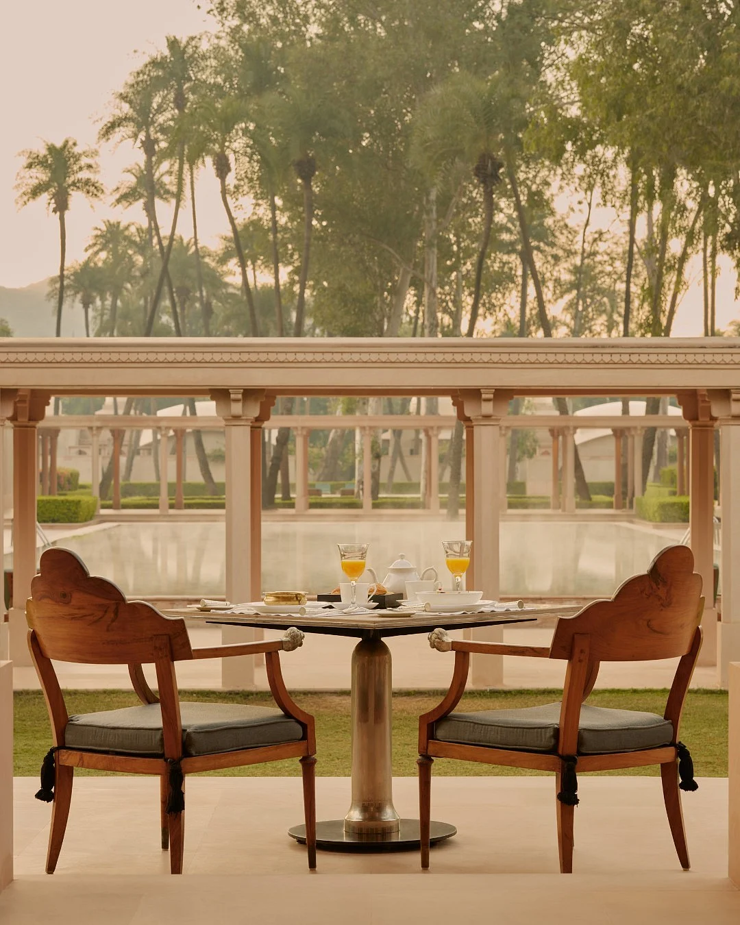 Balcony view from the palace hotel