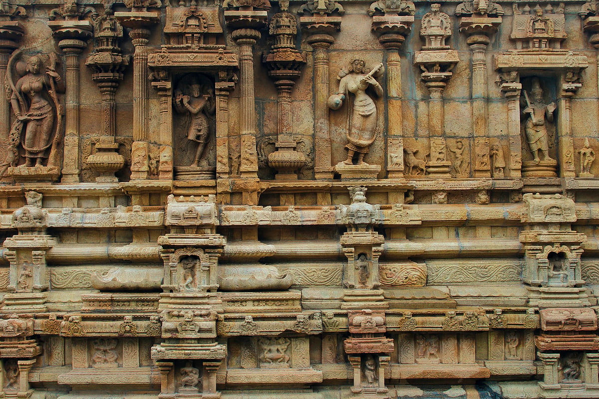 Walls of Srirangam Temple in Karnataka
