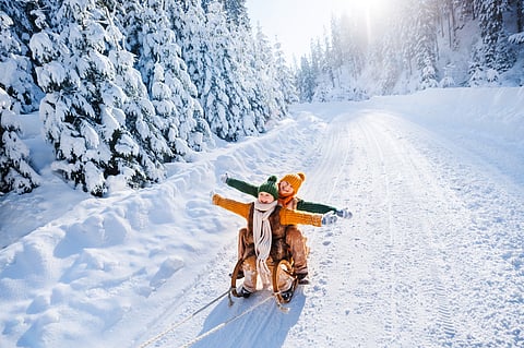 Sledging is a beloved winter activity deeply rooted in Finnish and Sámi traditions