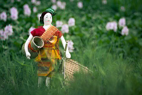 A Na Gurnai (fishing woman) figure