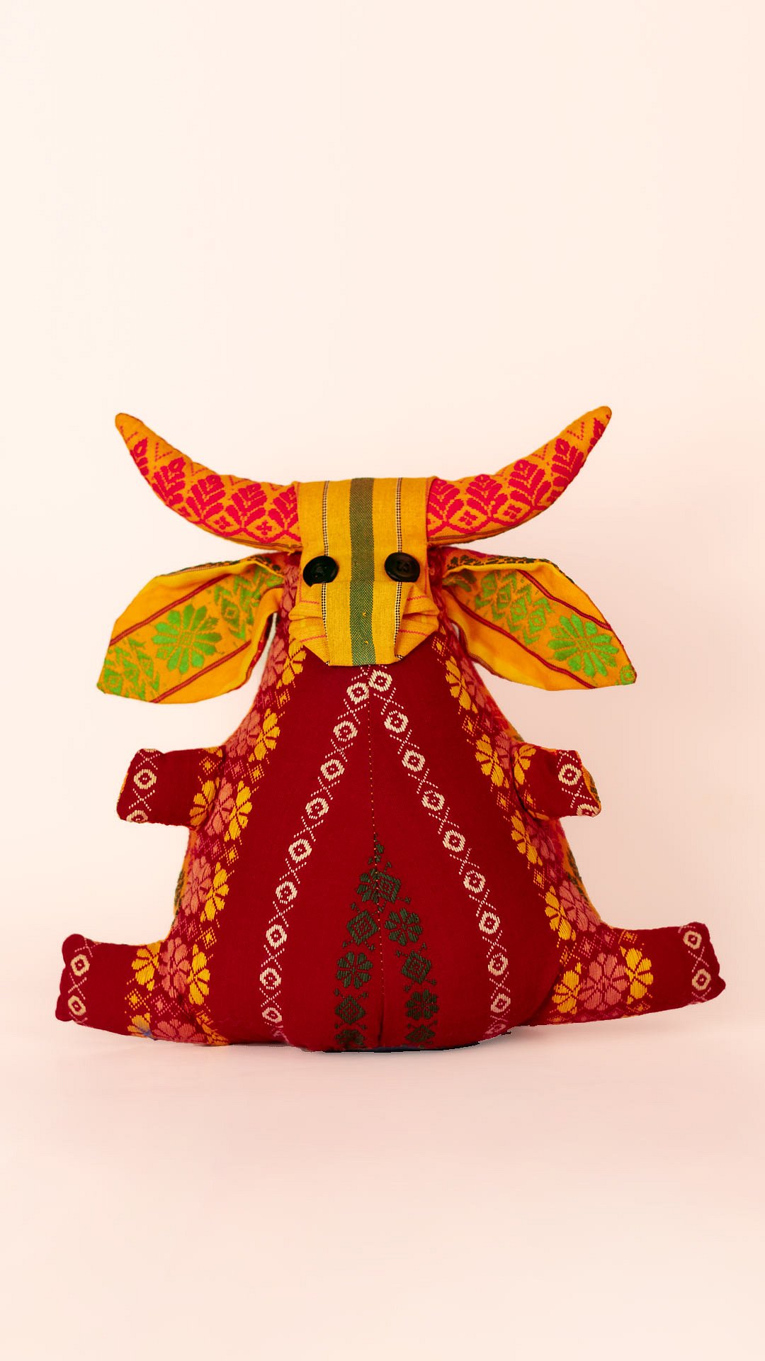 A wild water buffalo