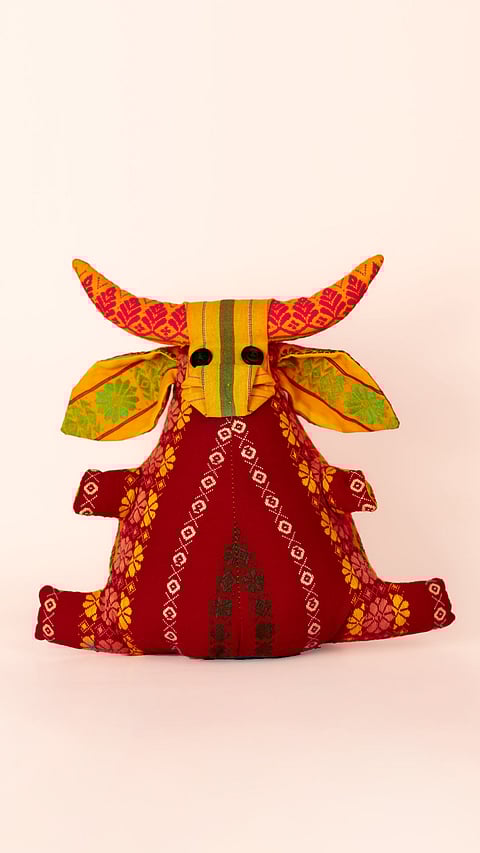 A wild water buffalo