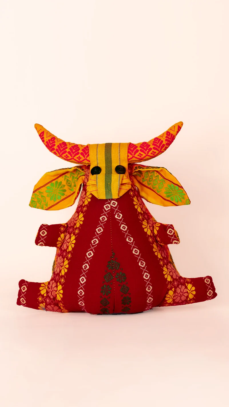 A wild water buffalo