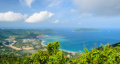 The town and bay of Con Son Island