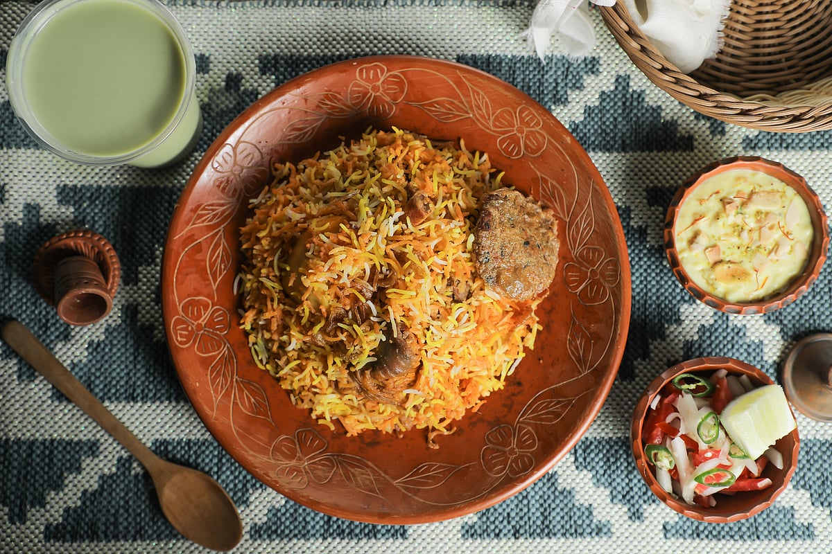 Lucknawi biryani is unique with its delicate balance of spices