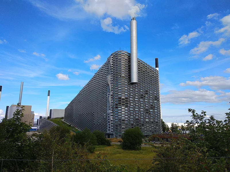 CopenHill, Copenhagens first ski area, is built atop a waste disposal centre