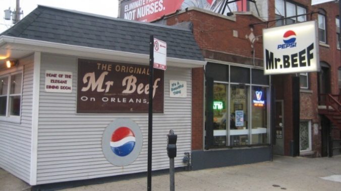 Mr. Beef On Orleans which served as the sandwich shop in the show