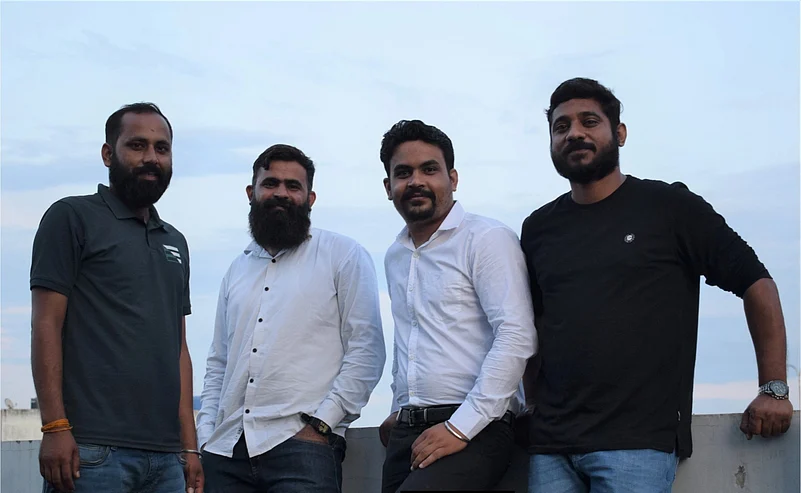 Left to right: Chandrakant Swami, Anngraj Swami, Ajaay Buri and Manoj Sabu