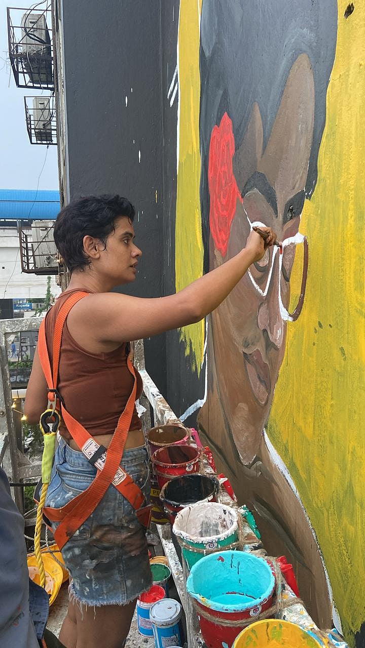 The mural challenges the prevailing narratives around trans persons