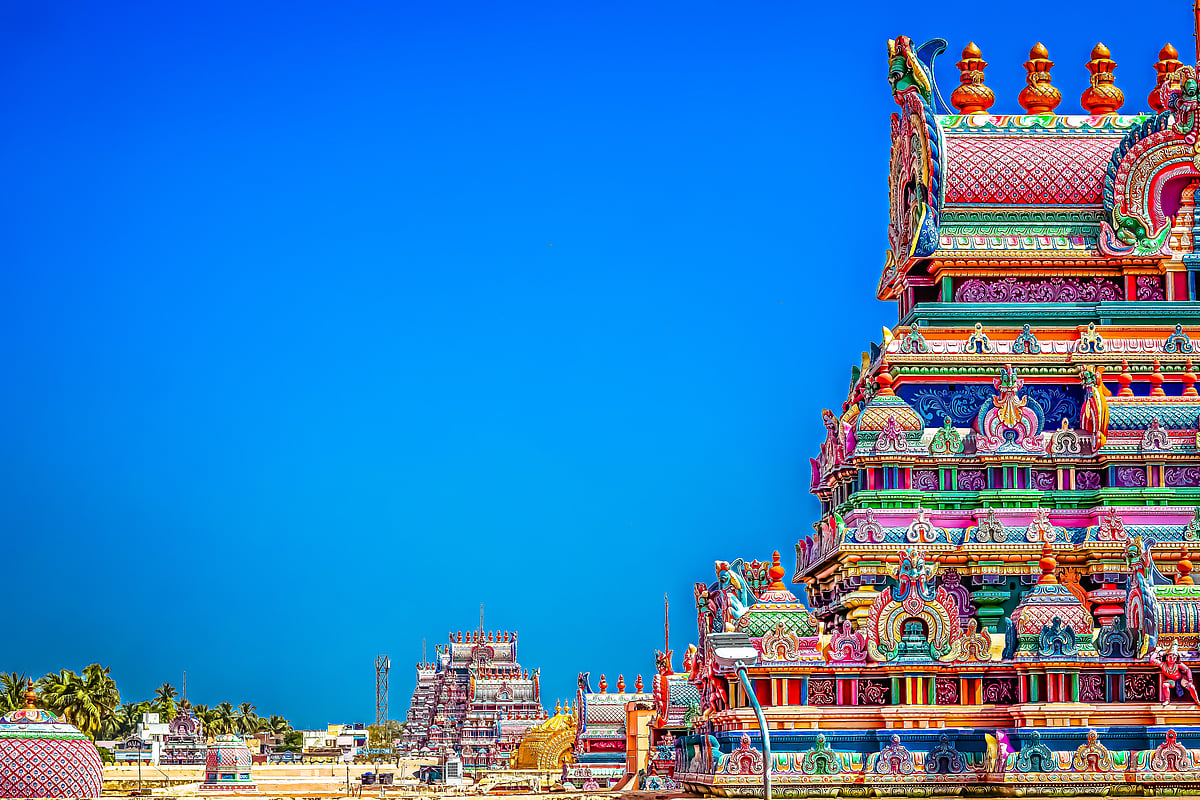 Unsplash : Side view of Sri Ranganathaswamy Temple
