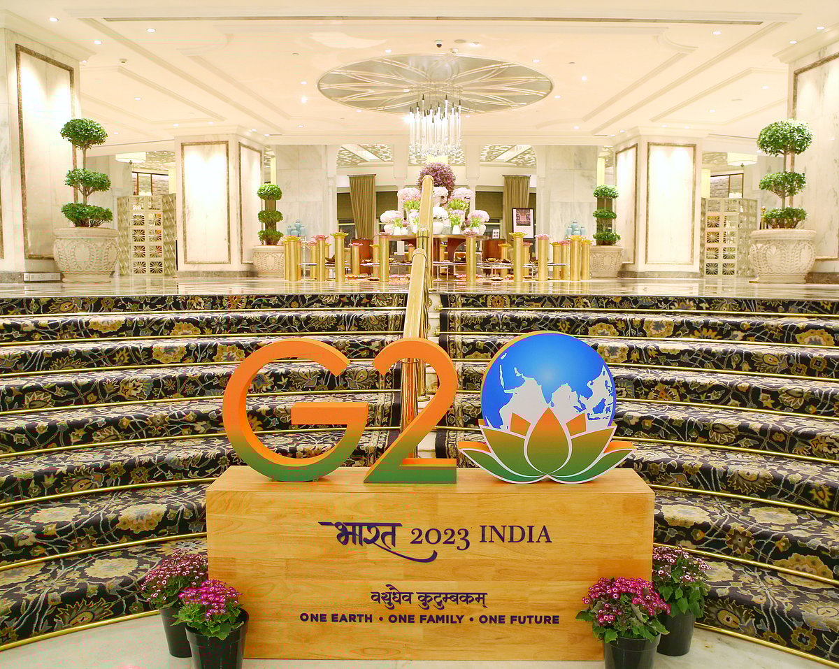 Preparations for G20 at Taj Palace
