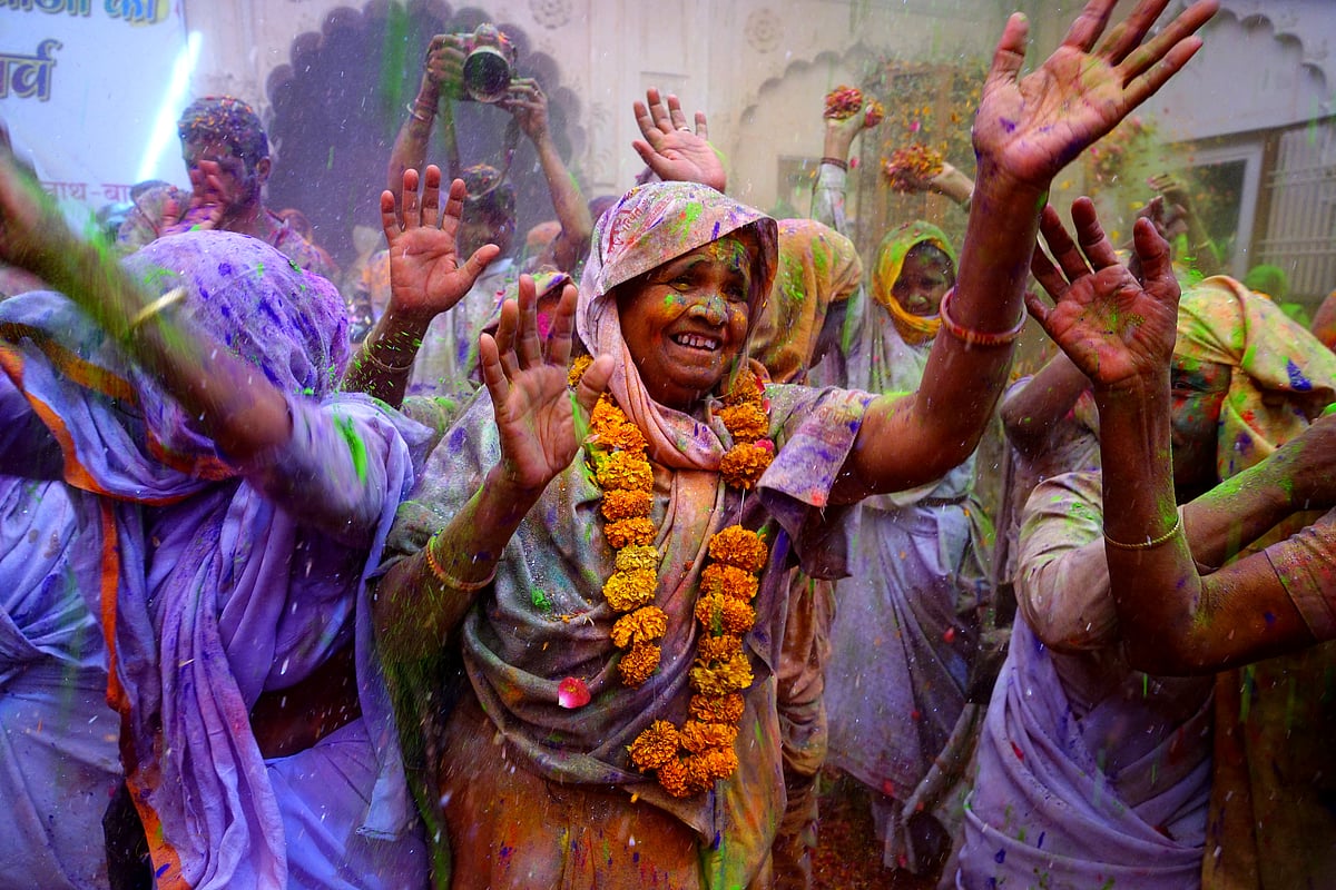 Holi celebrations in Vrindavan