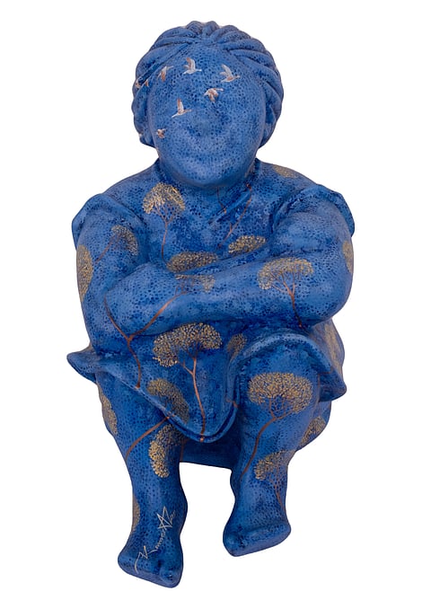 Artists Kamar Alam's work titled  'I am the Sky'