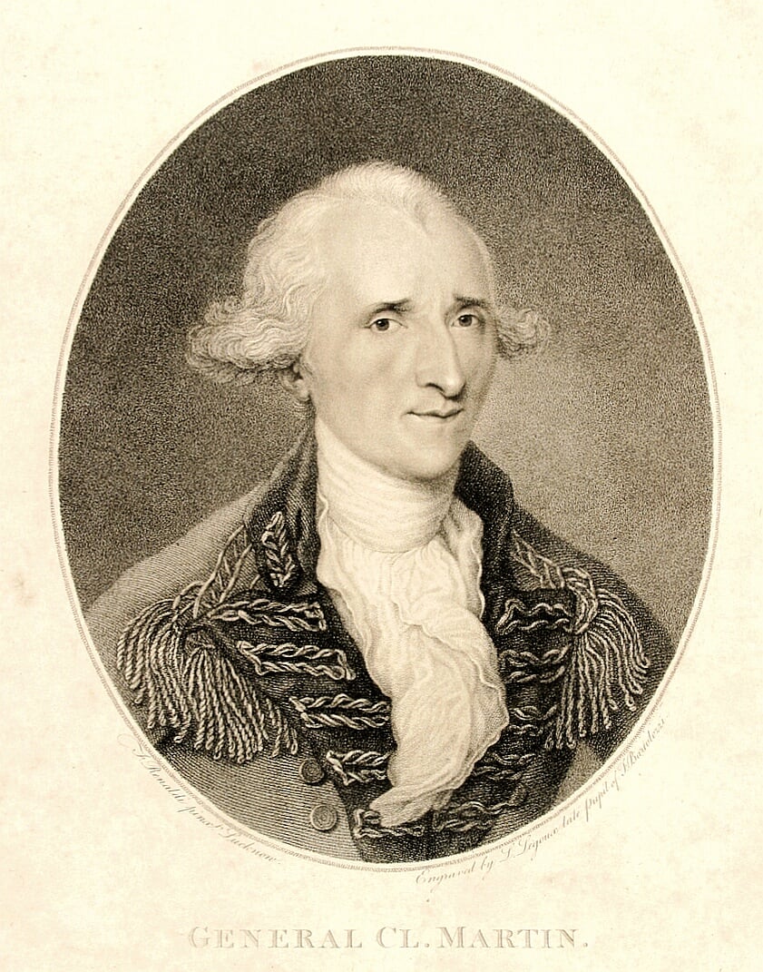 A portrait of General Claude Martin
