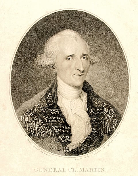 A portrait of General Claude Martin