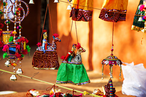 Traditional Rajasthani puppets for sale
