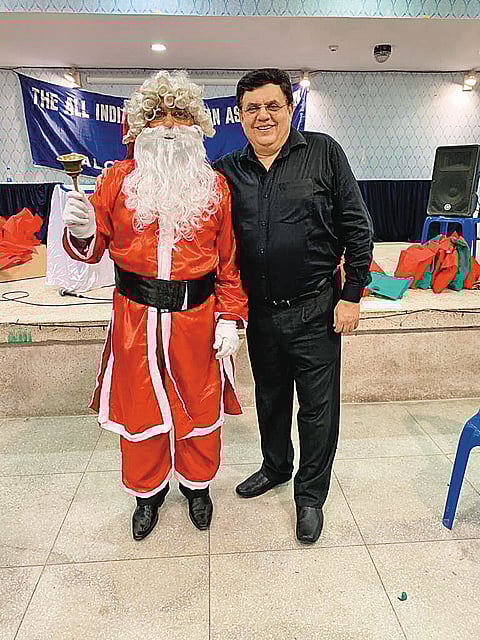 O'Brien celebrating Christmas