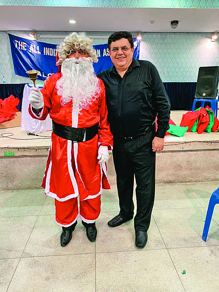 O'Brien celebrating Christmas