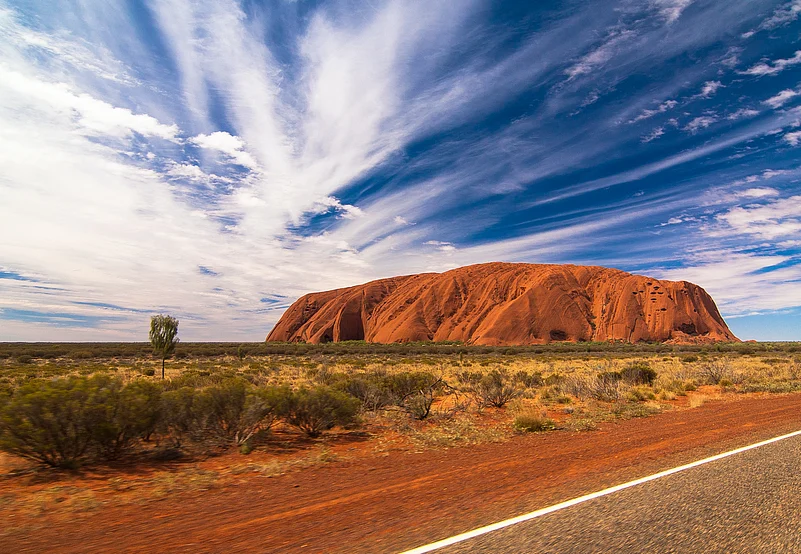 Road in Uluru, Australia
