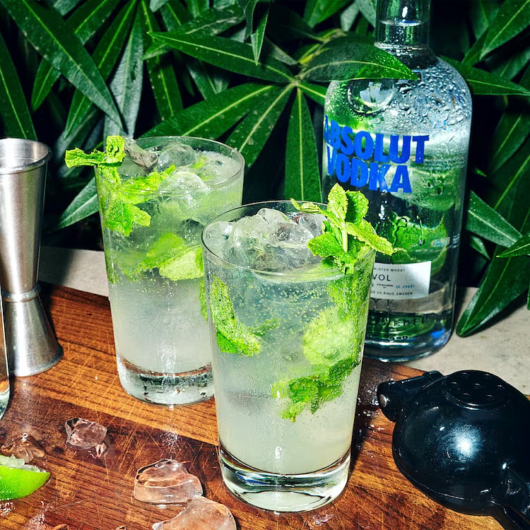 A minty fresh drink