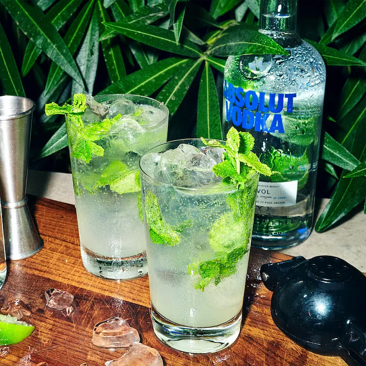 A minty fresh drink