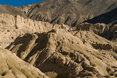 Lamayuru's crater-like landscape