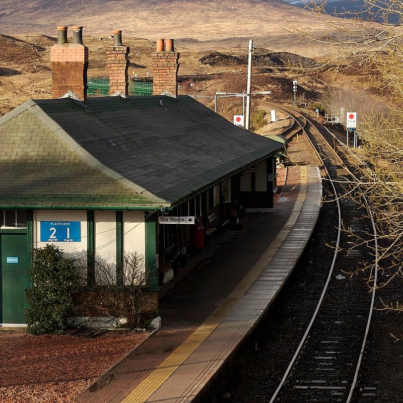Rannoch Station is one of the most remote stations in the UK