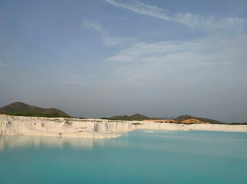 This moon-like terrain is a byproduct of the marble industry in Kishangarh