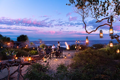 Seaside dining at Hilton Yala Resort