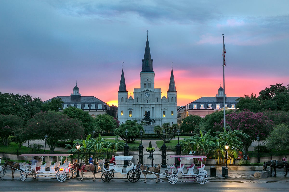 Rebecca Todd & NewOrleans.com : Jackson Square Sunset
