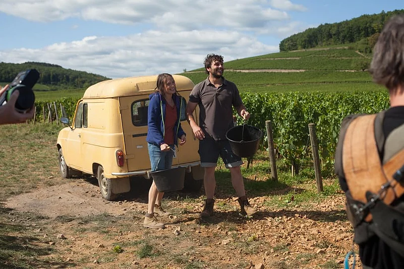 BTS of Back to Burgundy