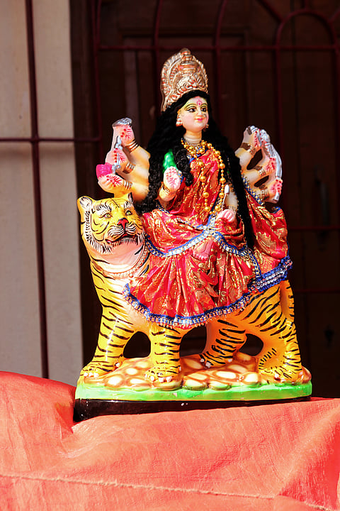 A goddess Durga figurine