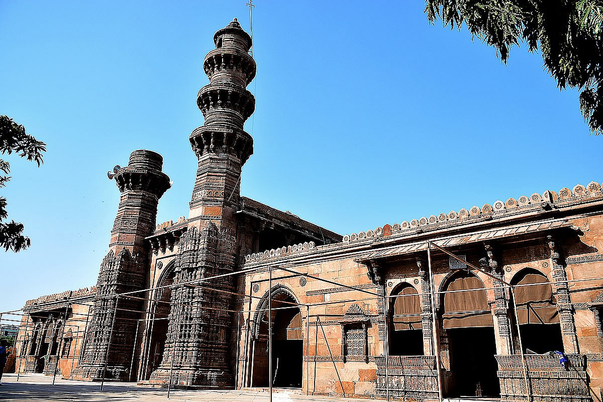 The Sidi Bashir Mosque in  Ahmedabad