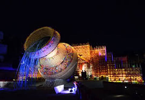 The intricate design of pandals make Kolkata look like an open-air art gallery