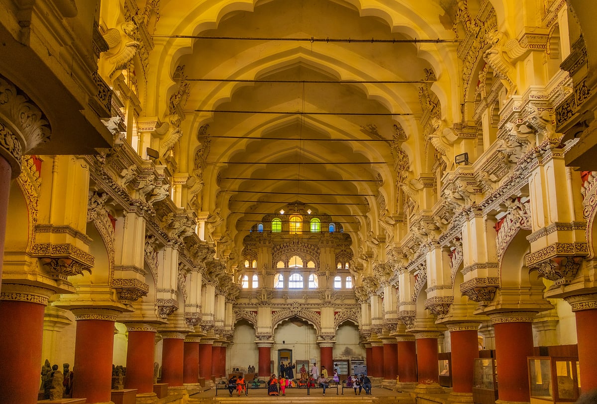 The grandeur of Thirumalai Nayakar Palace