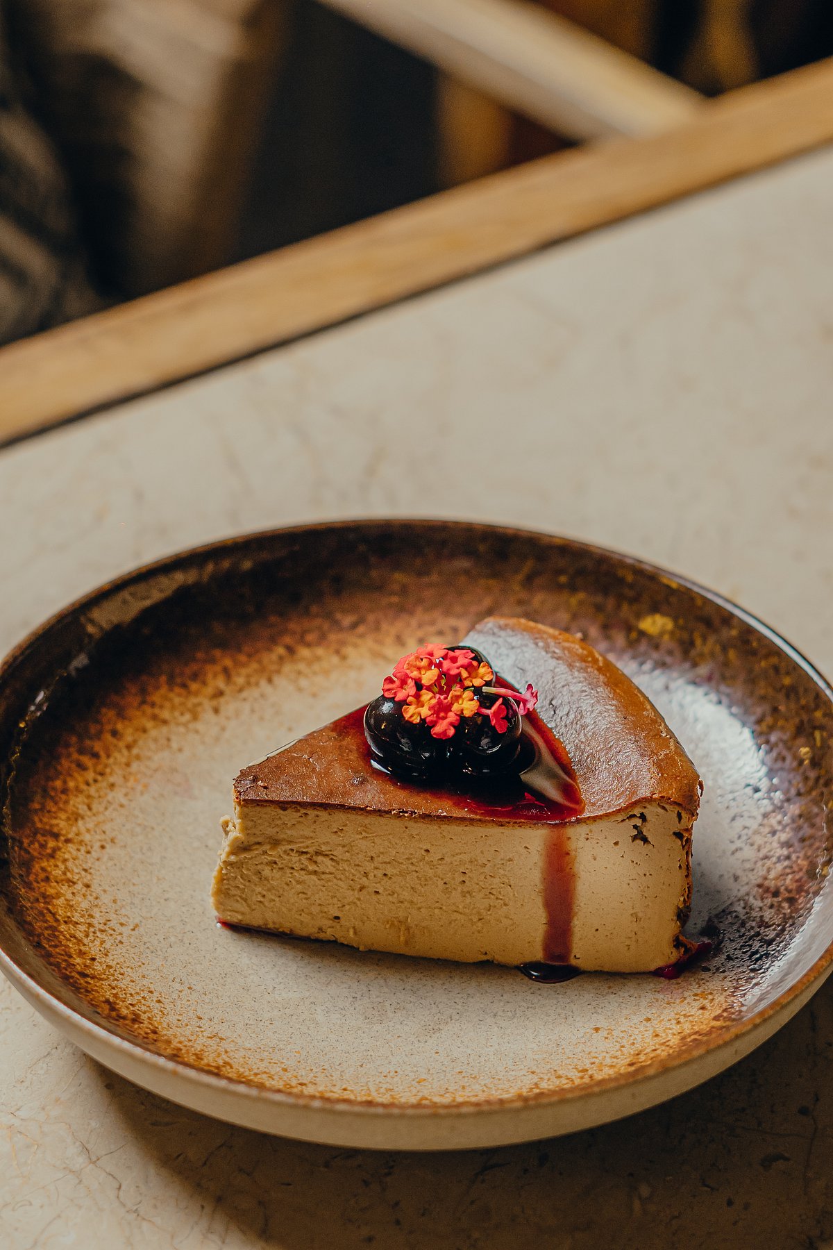 Coffee Basque cheesecake at VietNom