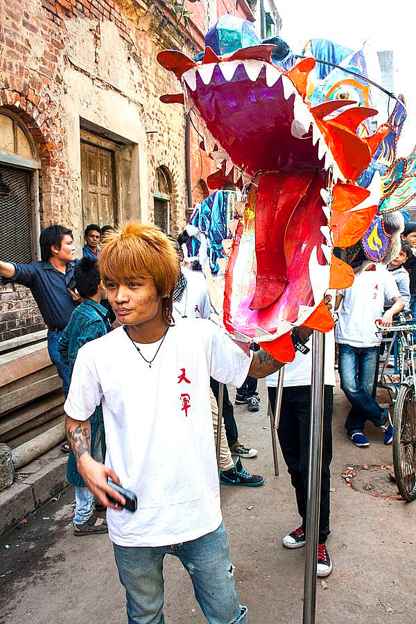 The Chinese New Year celebrations in Kolkatas Chinatown