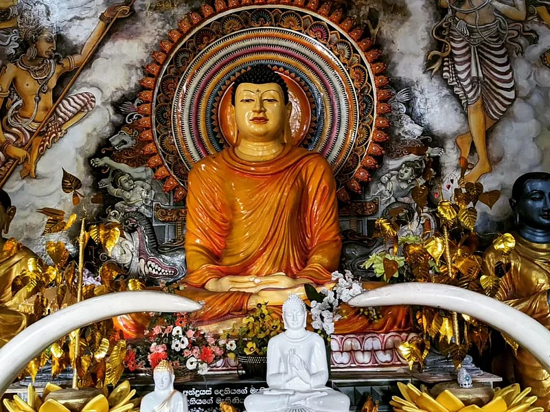A buddha temple in Sri Lanka