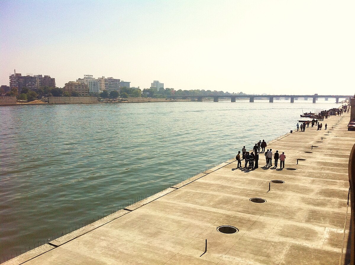 The Sabarmati Riverfront in Ahmedabad