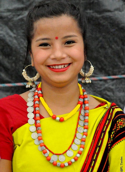 Dimasa traditional dancer