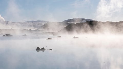 Hot springs are common in Iceland