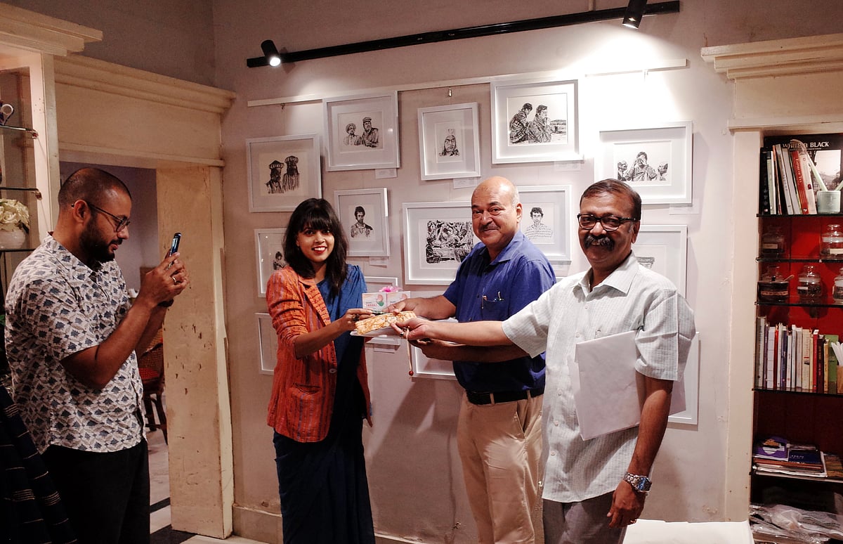 With representatives of Sulekha at an exhibition 