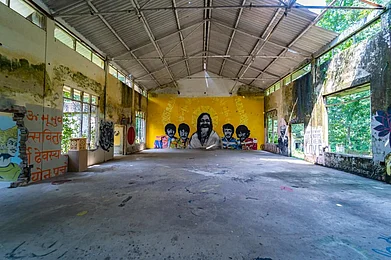 Uttarakhand Tourism : Inside view of The Beatles Ashram