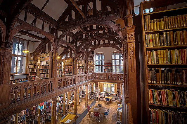 The interior of the giant library