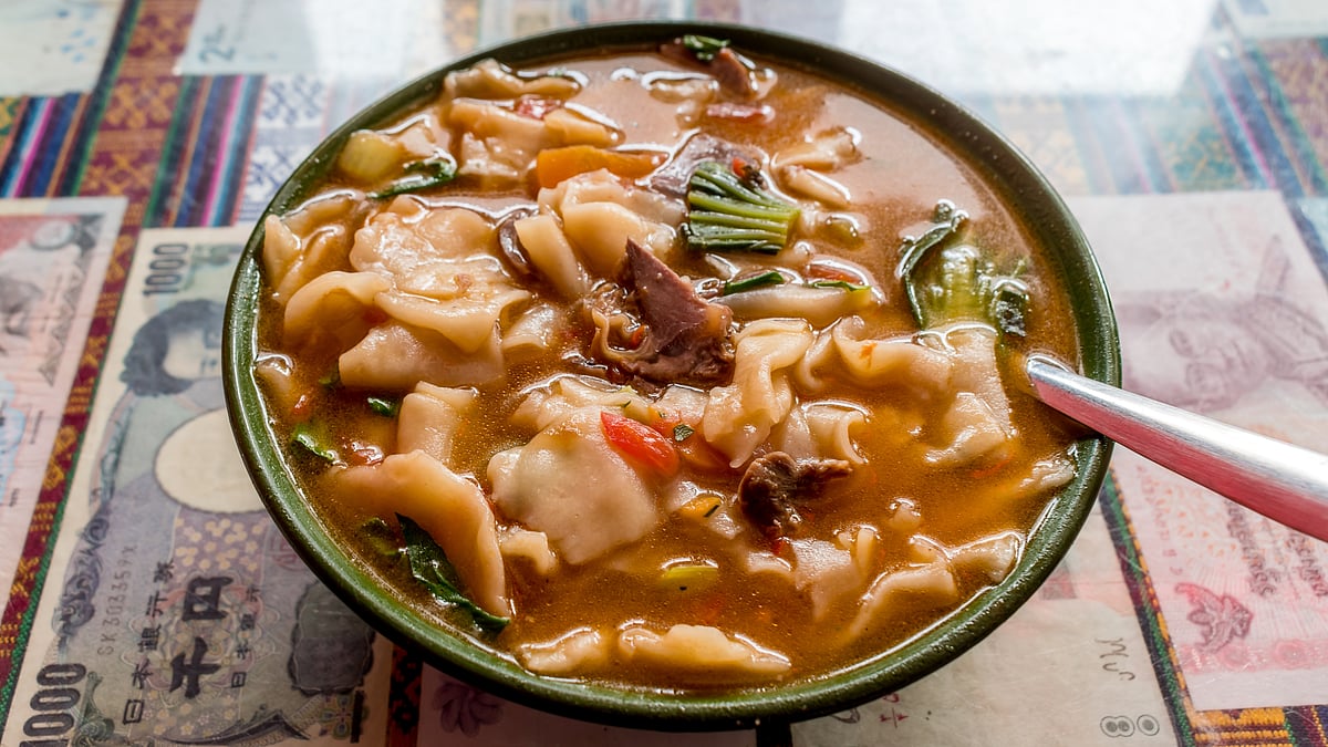 A traditional soup at McLeodganj