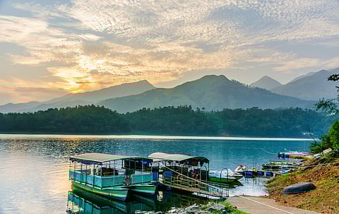 Tourists can enjoy recreational activities such as boating at Banasura Sagar Dam