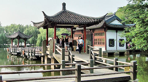 The area around West Lake is dotted with ancient structures